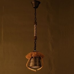 American Country Retro Hemp Ceramic lamp