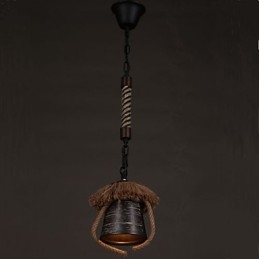 American Country Retro Hemp Ceramic lamp