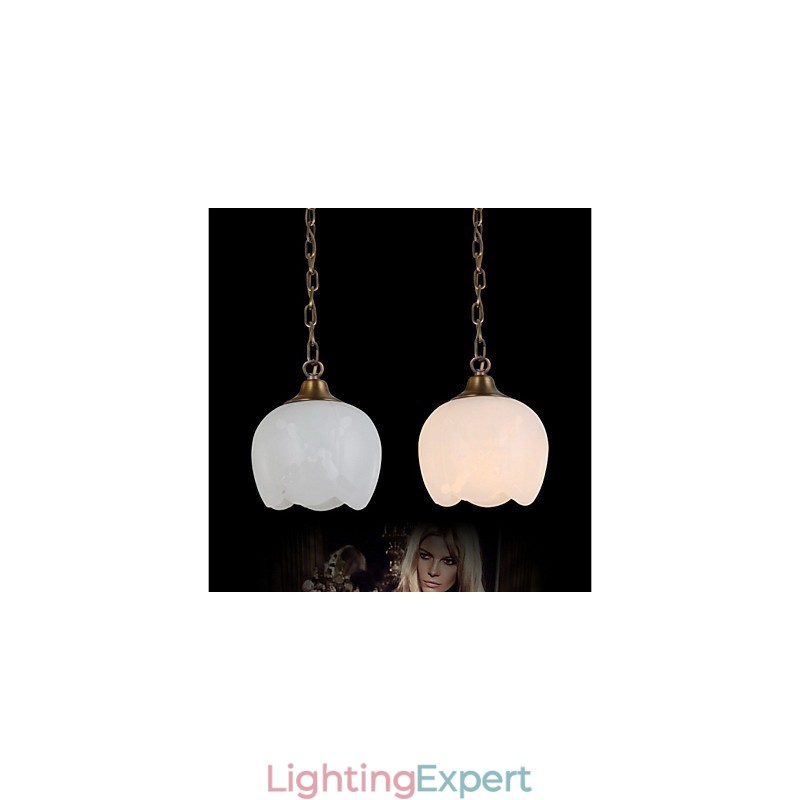 The Spanish Marble Copper Single Chandelier lighting
