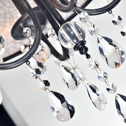 Traditional Classic Crystal Painting Metal Chandelier