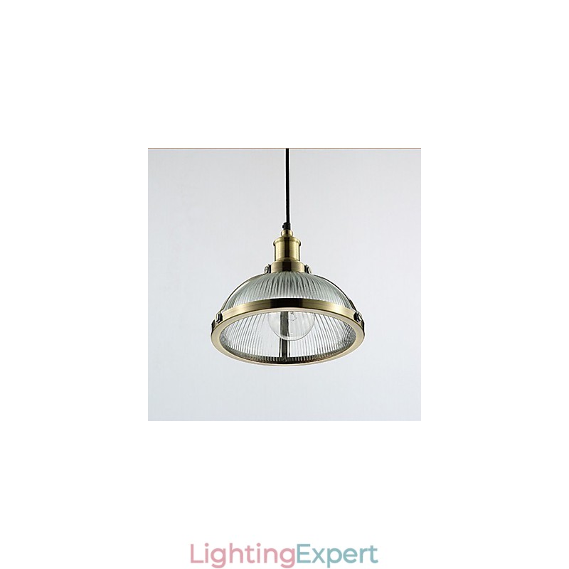 American Retro Glass Lamp Shade Small Pendant Lamp