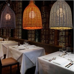 Rattan Chandelier Chandelier Chandelier Creative Retro Rattan lamp