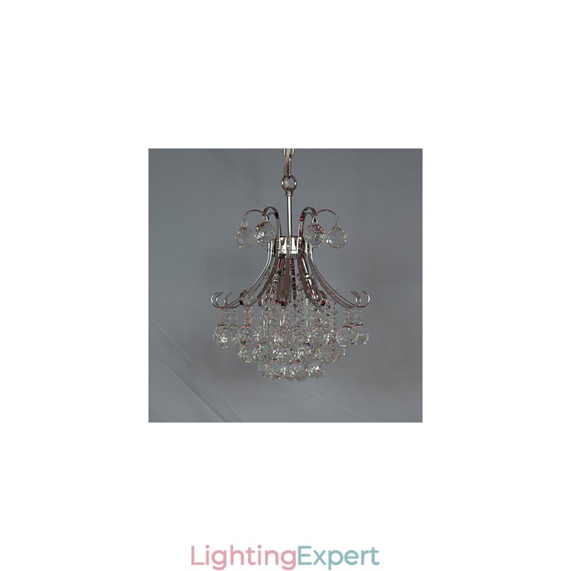 Modern Contemporary Crystal Mini Style Electroplated Chandelier Pendant Light