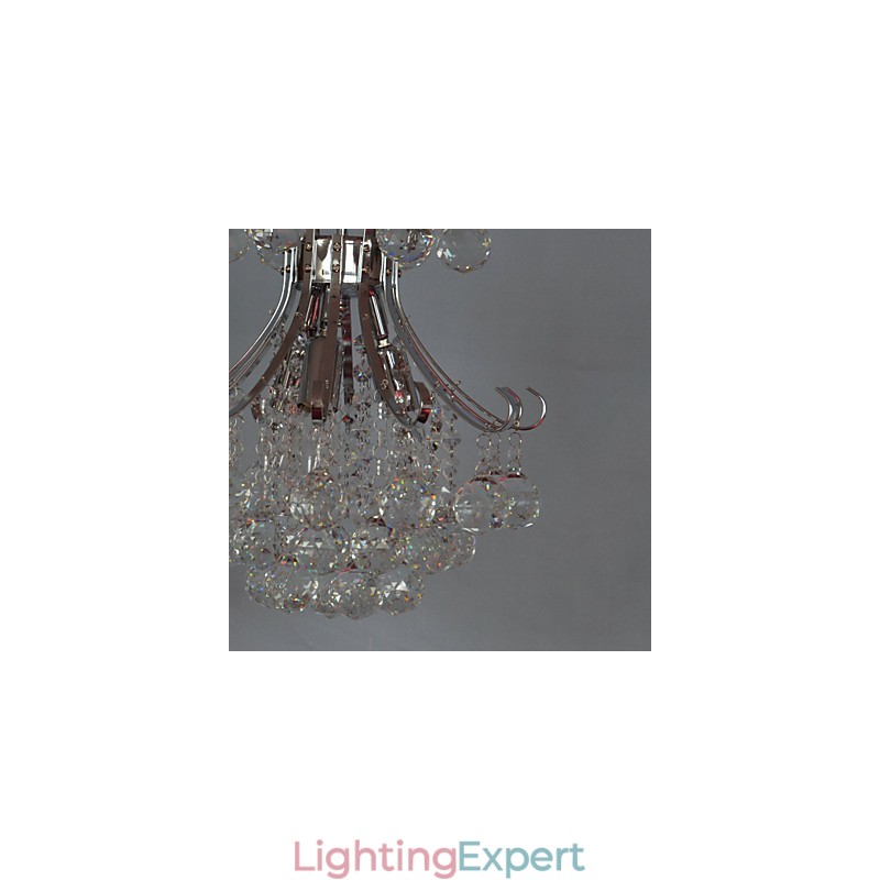 Modern Contemporary Crystal Mini Style Electroplated Chandelier Pendant Light