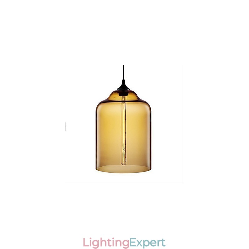 Retro Creative Single Head Glass Pendant Lamp Cafe In The Goldfish Bowl