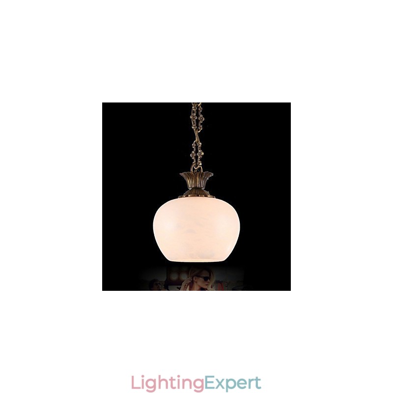The Spanish Marble Copper Single Chandelier lighting