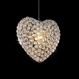 Modern Contemporary Crystal Metal Pendant Light