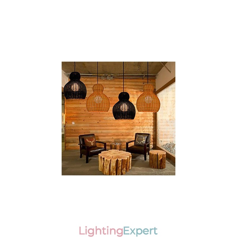 Hyacinth Rattan Chandelier
