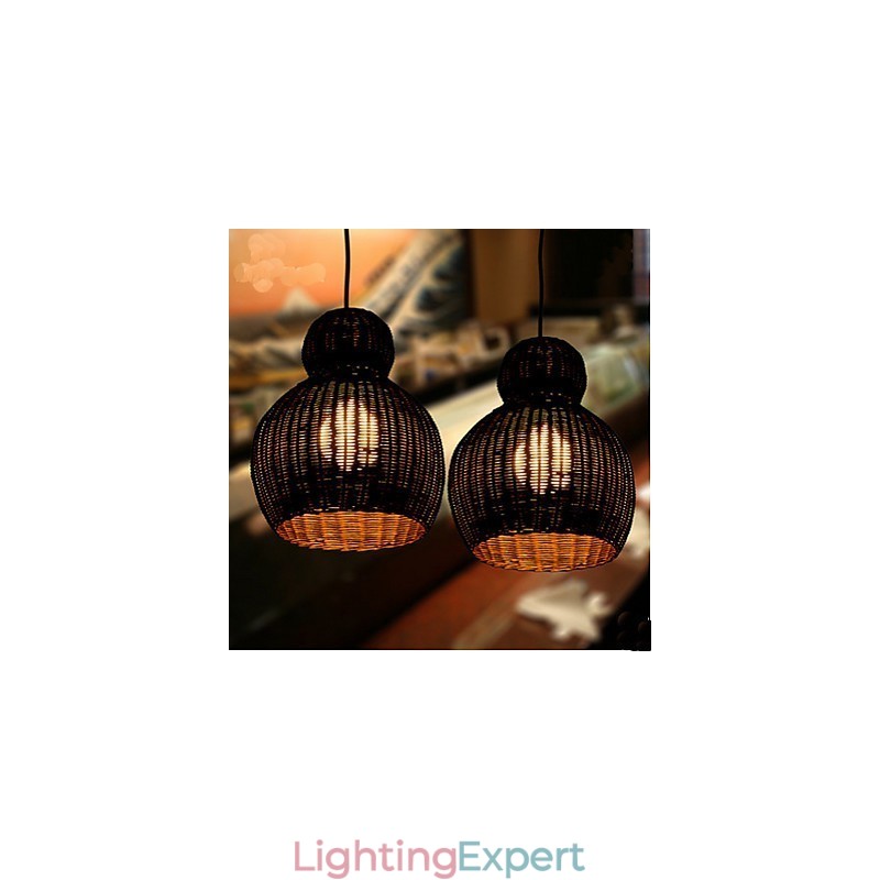 Hyacinth Rattan Chandelier
