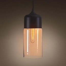 WestMenLights Elegant Bottle Shade DIY Ceiling Lamp Glass Pendant Lighting Edison Bulb Home
