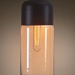 WestMenLights Elegant Bottle Shade DIY Ceiling Lamp Glass Pendant Lighting Edison Bulb Home