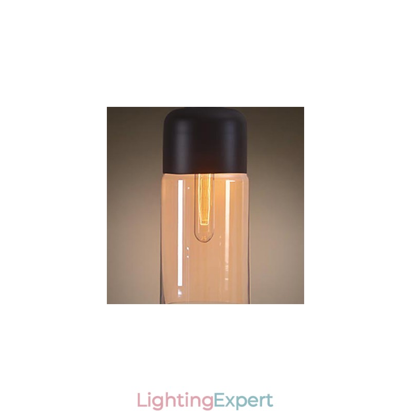 WestMenLights Elegant Bottle Shade DIY Ceiling Lamp Glass Pendant Lighting Edison Bulb Home