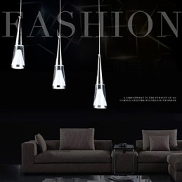 3 Lights Pendant Light Modern Contemporary Metal