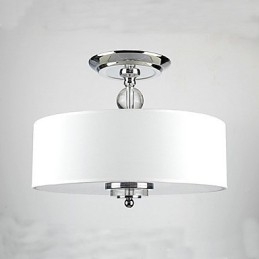 Modern Stylish 3 Light Pendant with Flannelette Shade