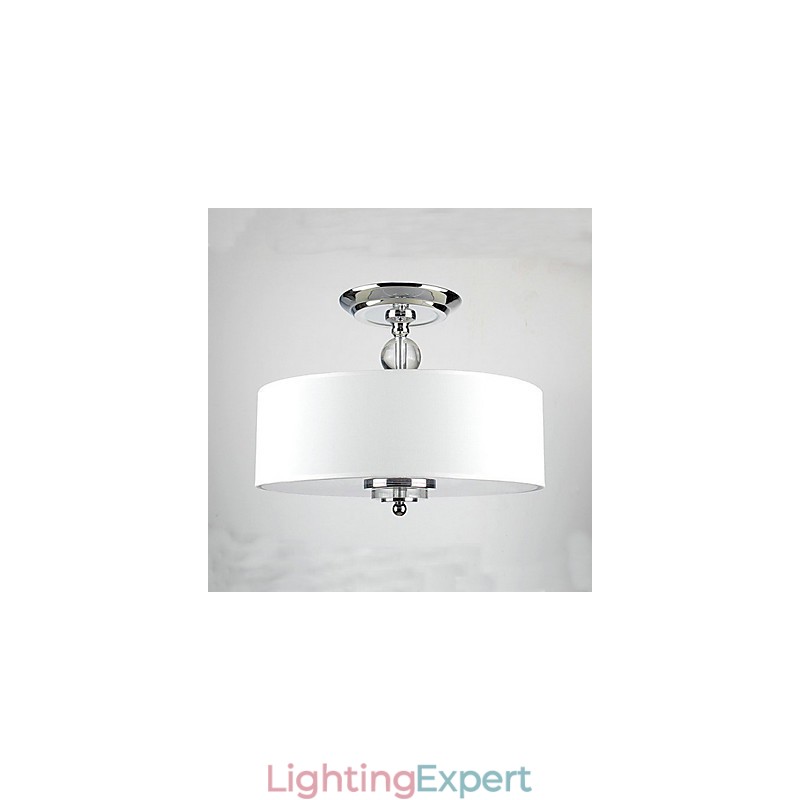 Modern Stylish 3 Light Pendant with Flannelette Shade