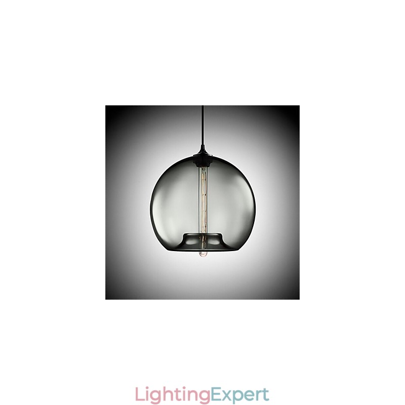 Retro Creative Single Head Glass Pendant Lamp Cafe In The Goldfish Bowl
