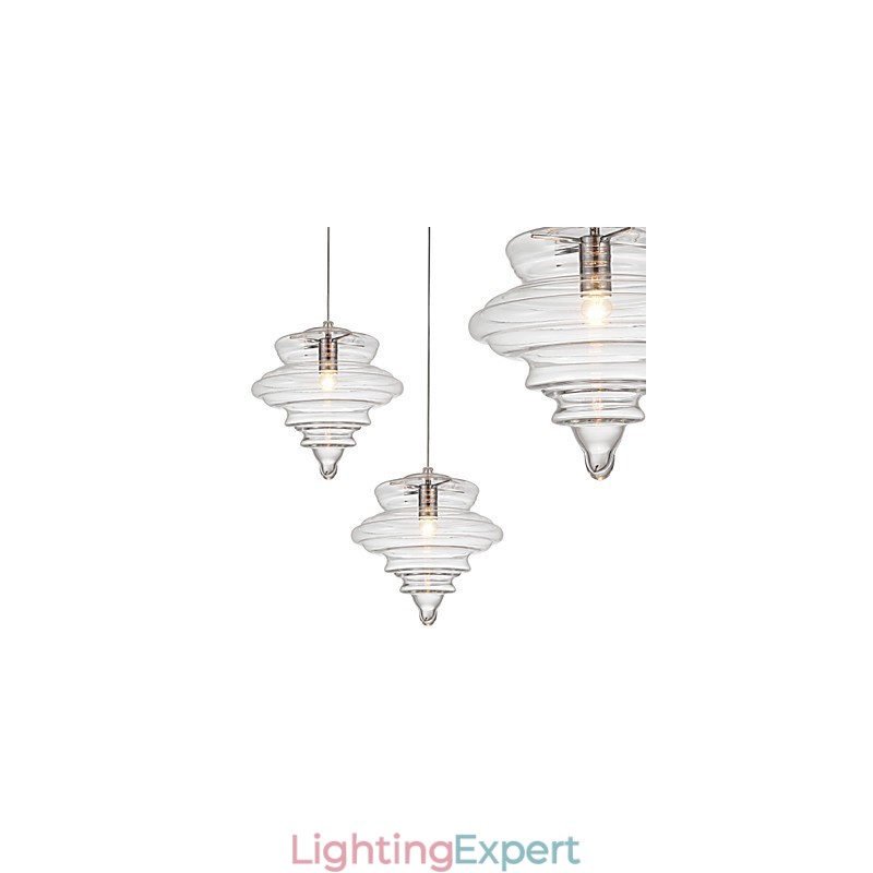 Pendant Lamp 1 Light Modern SimplicityColorless Clear Glass
