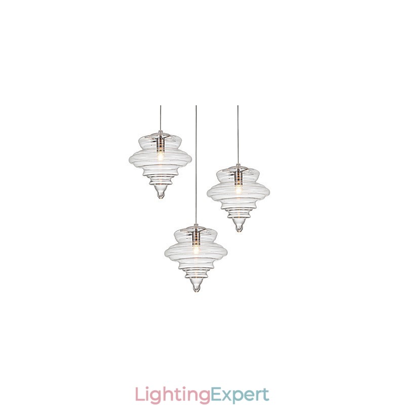 Pendant Lamp 1 Light Modern SimplicityColorless Clear Glass