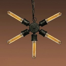 Retro Painting Metal Pendant Light