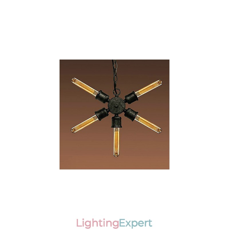 Retro Painting Metal Pendant Light