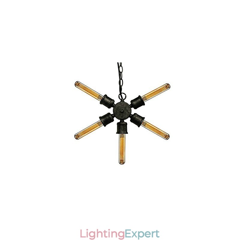 Retro Painting Metal Pendant Light