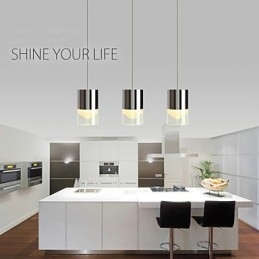 3 Lights Pendant Light Modern Contemporary Metal