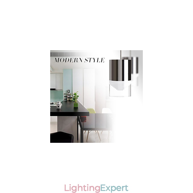 3 Lights Pendant Light Modern Contemporary Metal