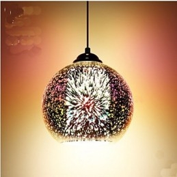 Simple table 3D Glass Creative Pendant