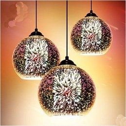 Simple table 3D Glass Creative Pendant