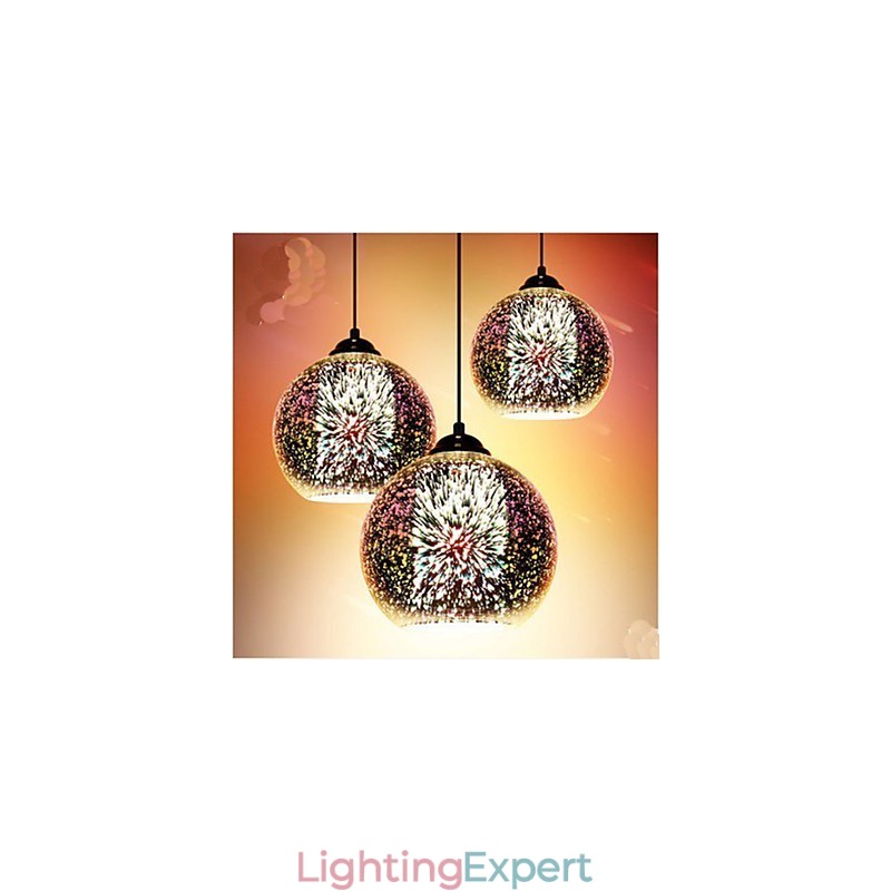 Simple table 3D Glass Creative Pendant