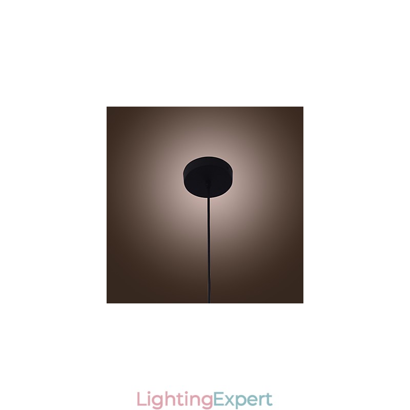70W Modern Glass Pendant Light in Transparent Bottle Design