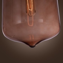 70W Modern Glass Pendant Light in Transparent Bottle Design