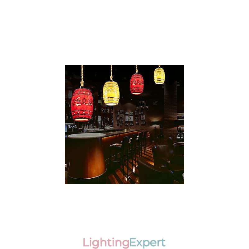Modern Minimalist Decoration Cask Resin Chandelier