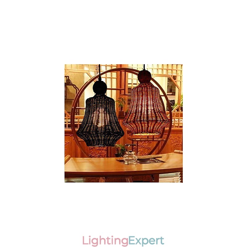 Hyacinth Rattan Chandelier