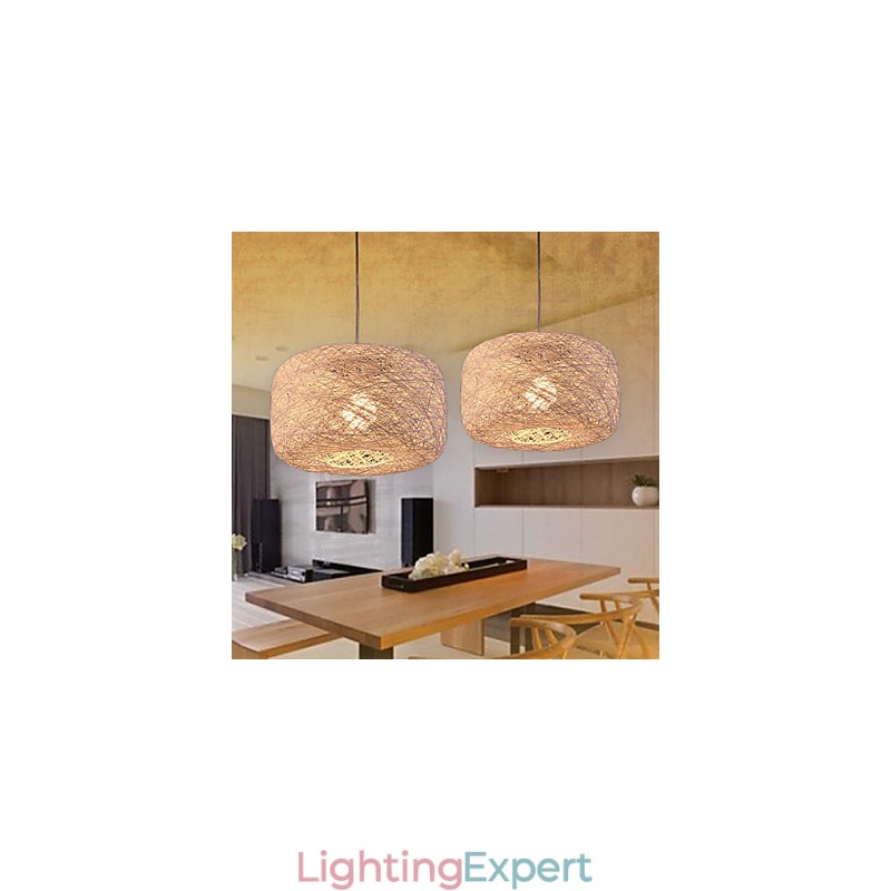 European Fashion Chandelier Modern Minimalist Home Rattan Balls Chandelier