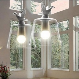 American Style Retro Creative Single Head Glass lamp the Nordic Cafe