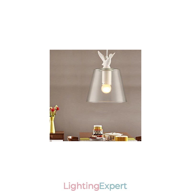 American Style Retro Creative Single Head Glass lamp the Nordic Cafe