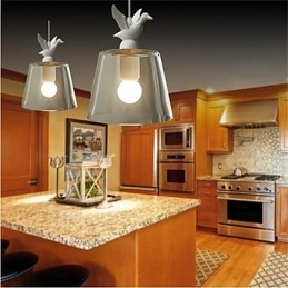 American Style Retro Creative Single Head Glass lamp the Nordic Cafe
