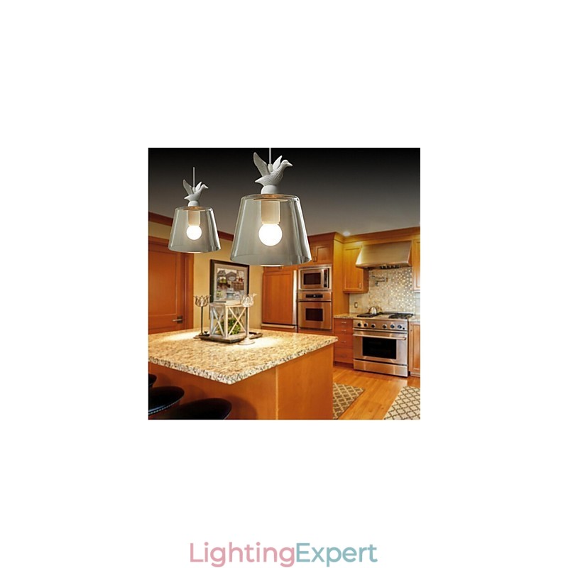 American Style Retro Creative Single Head Glass lamp the Nordic Cafe