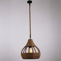 Rope 1 Light Pendant Light Country
