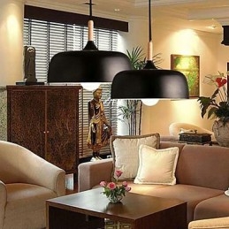Country Painting Metal Pendant Light