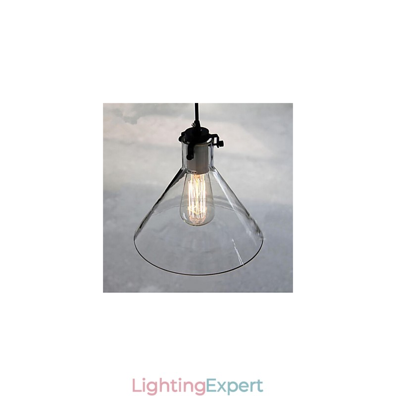 American Style Retro Creative Single Head Glass lamp the Nordic Cafe