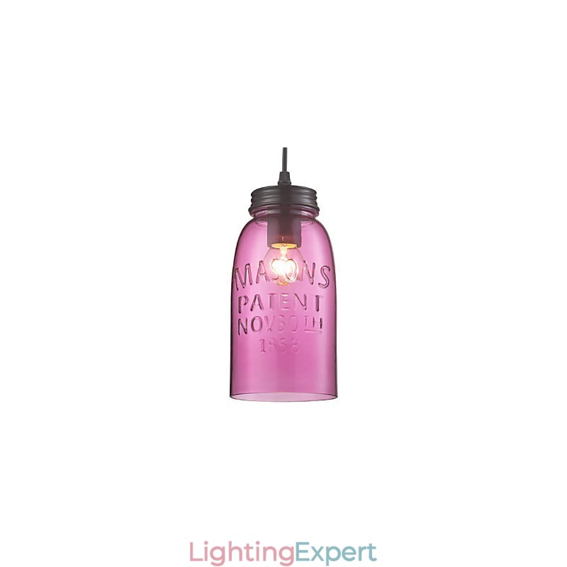 1 Light Modern Glass Pendant Light in Transparent Bubble Design