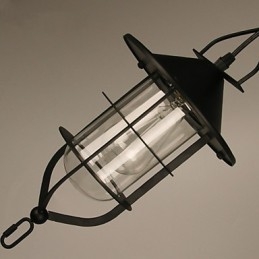 Retro Mini Style Painting Metal Pendant Light