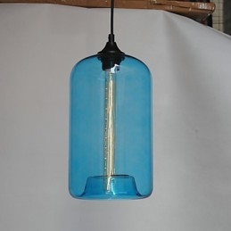 Bottle Design Pendant 1 Light Minimalist Iron Painting