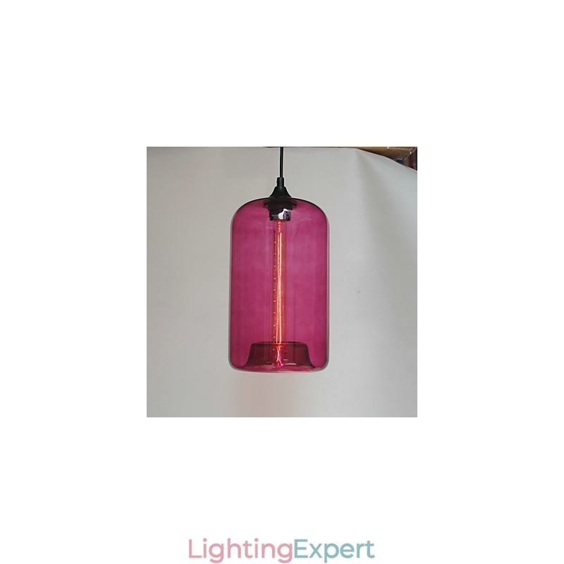 Bottle Design Pendant 1 Light Minimalist Iron Painting