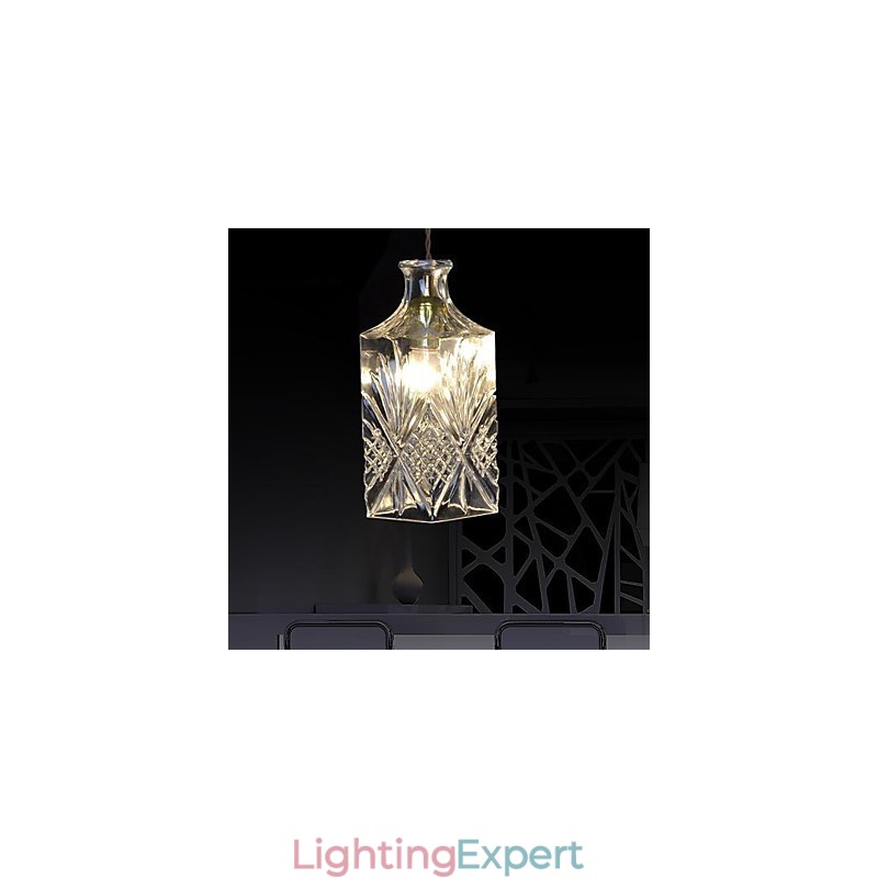 Modern Contemporary Crystal Metal Pendant Light