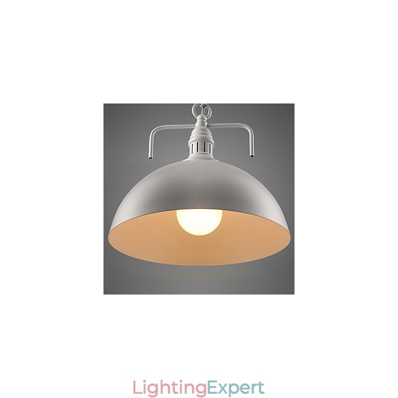 Rustic Lodge Painting Metal Pendant Light