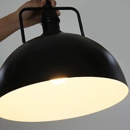 Rustic Lodge Painting Metal Pendant Light