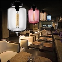 Retro Creative Single Head Glass Pendant Lamp Cafe In The Goldfish Bowl